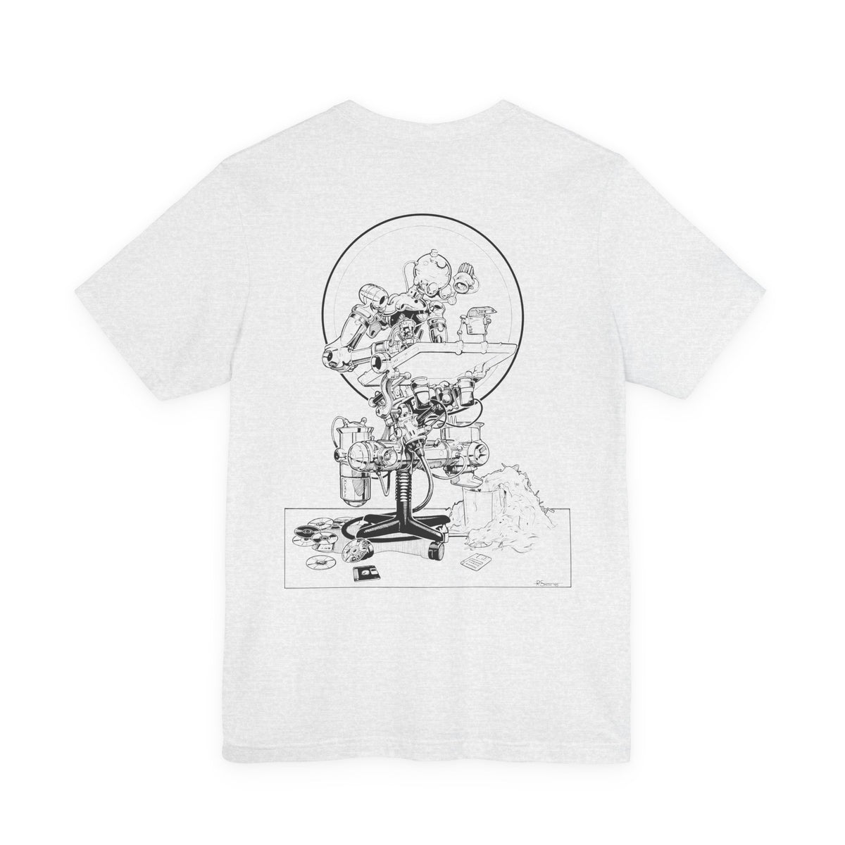 The Robotic Artist T-Shirt by Hendrith Designs. Artwork by Richard Smith
