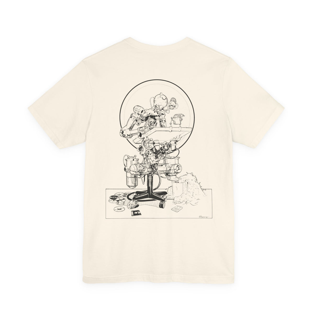 The Robotic Artist T-Shirt by Hendrith Designs. Artwork by Richard Smith