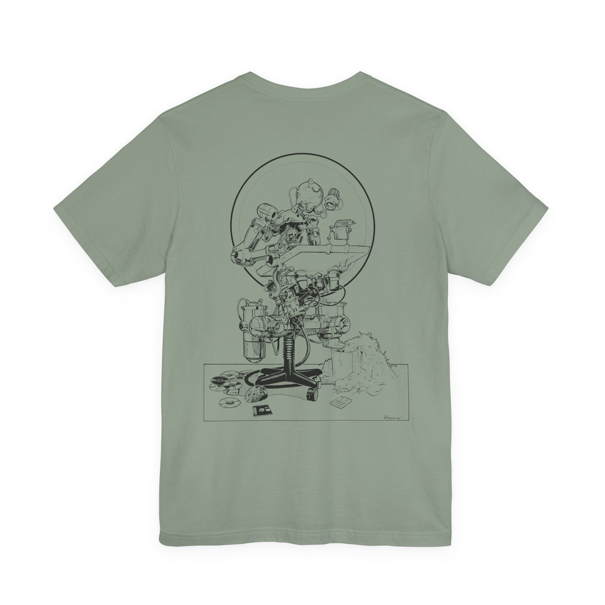 The Robotic Artist T-Shirt by Hendrith Designs. Artwork by Richard Smith